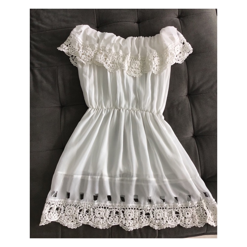 Off Shoulders Summer Dress Crochet